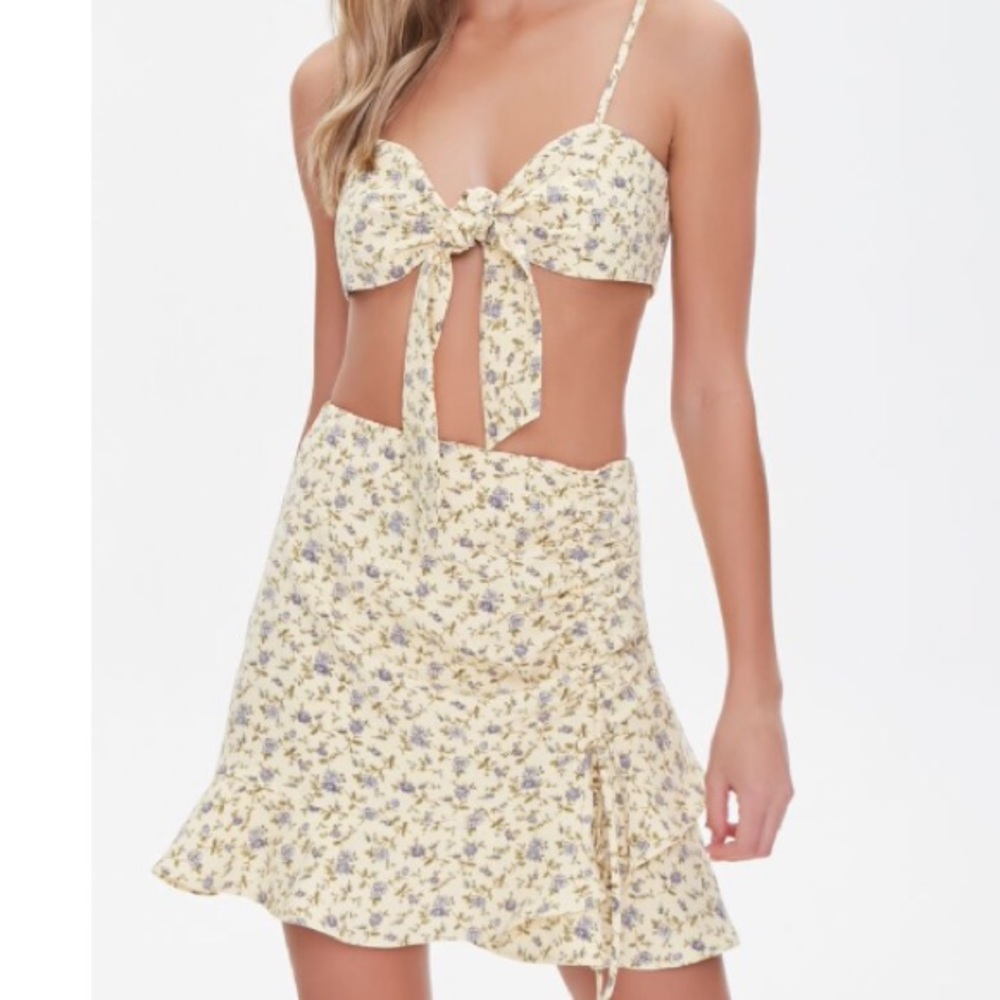 Skirt and crop top set